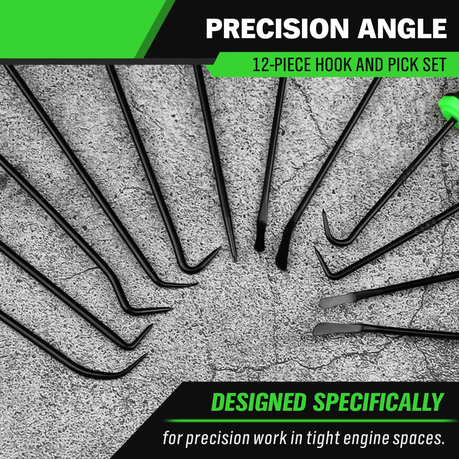 Swanlake 12-piece set short hooks ideal for tight spaces.