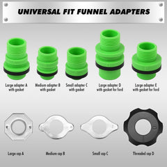 SWANLAKE GARDEN TOOLS 18-piece set with adapters enables universal fit for many vehicles.