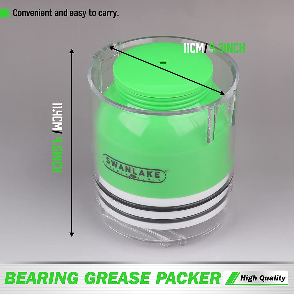 Swanlake bearing packer top cover closeup, showcasing premium, crack-resistant design.