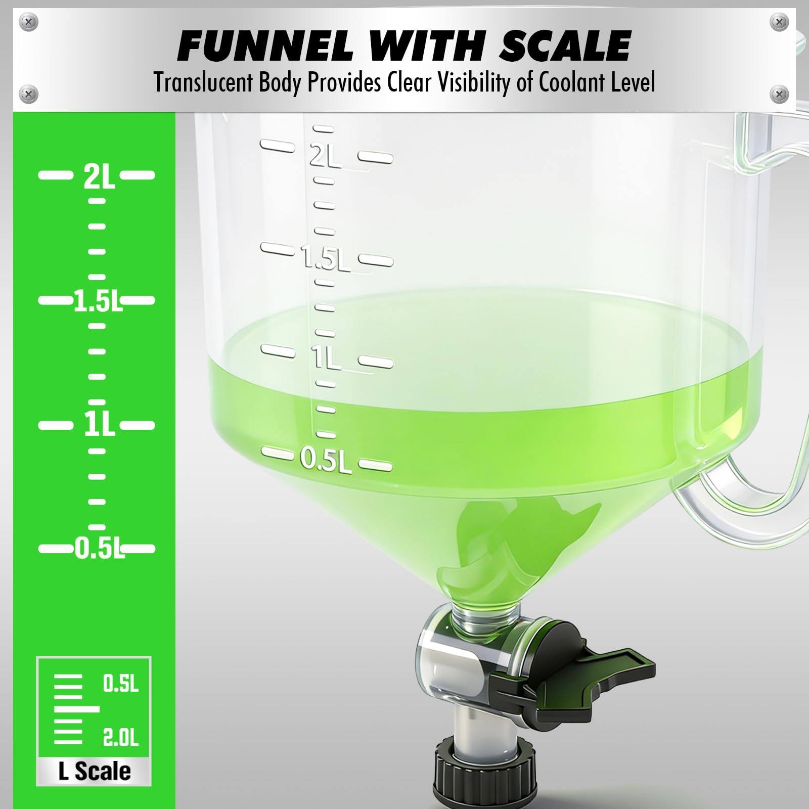 SWANLAKE GARDEN TOOLS extended reach extension helps access recessed fill points.