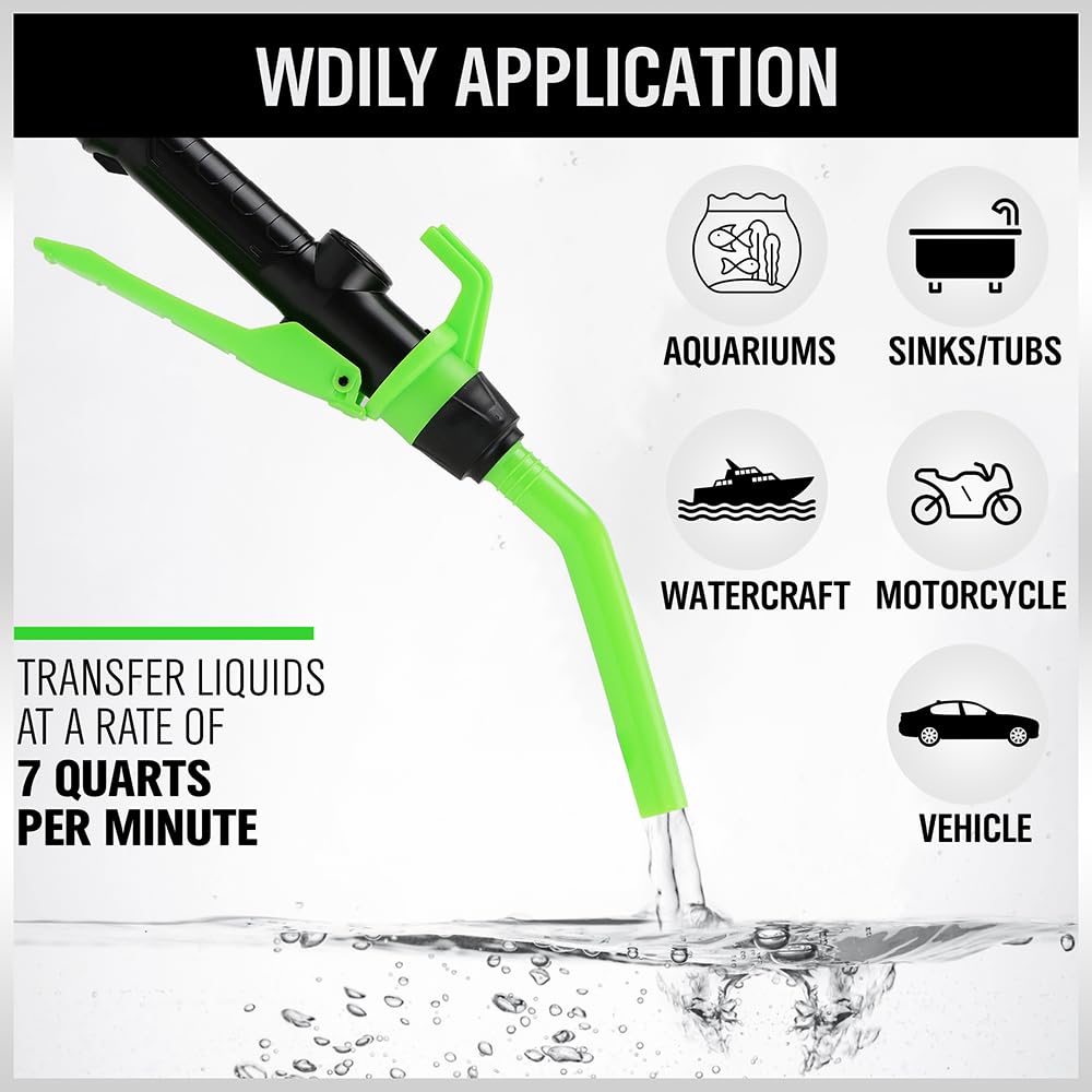 SWANLAKE cordless fuel transfer for safe, portable use beyond electrical outlets.