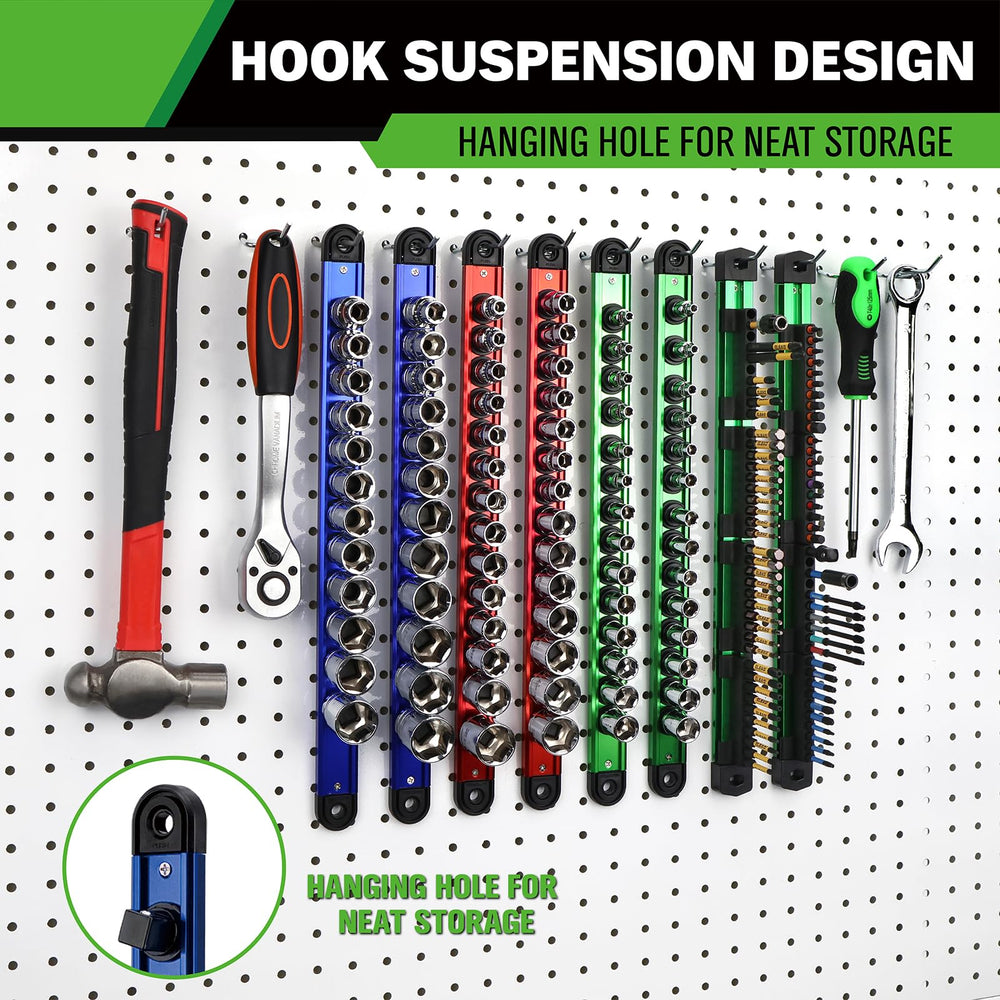 Swanlake slidable clip system allows customizable layouts for tool sizes.