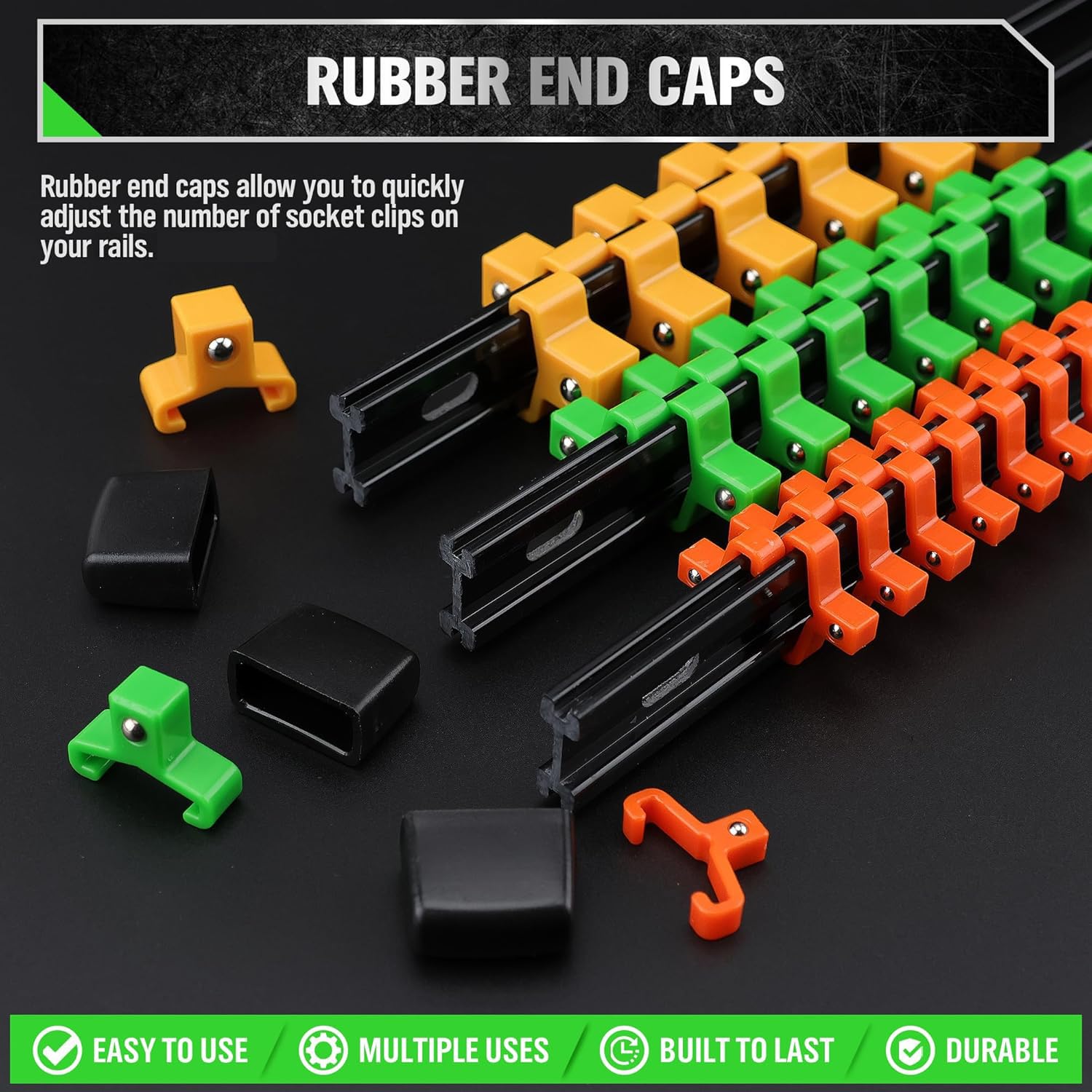SWANLAKE color coding differentiates SAE and metric sockets at a glance.