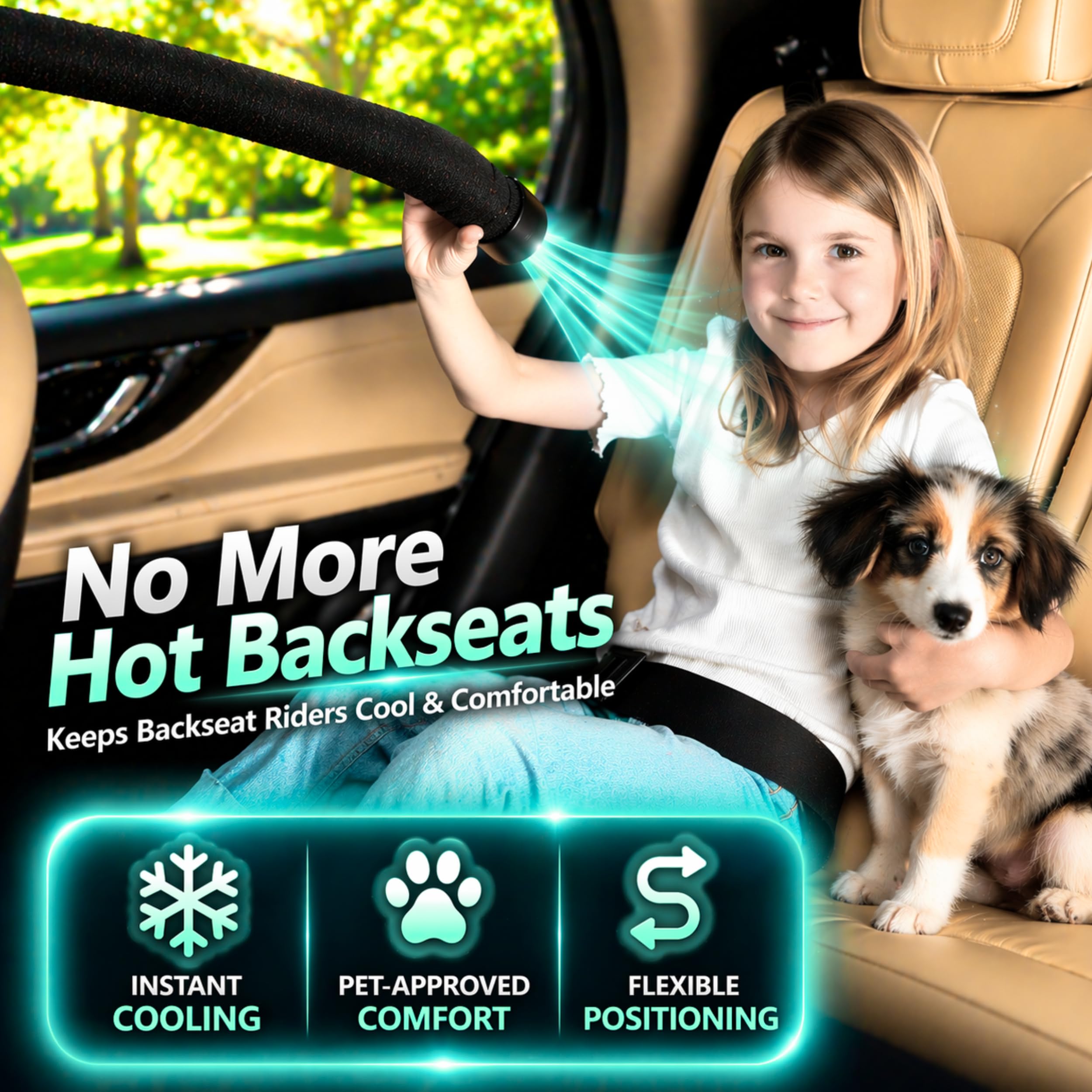 Swanoo BreezyBack universal fit works with most car vents.
