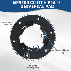 Durable materials in Swess NP9200 clutch plate for long-term use.