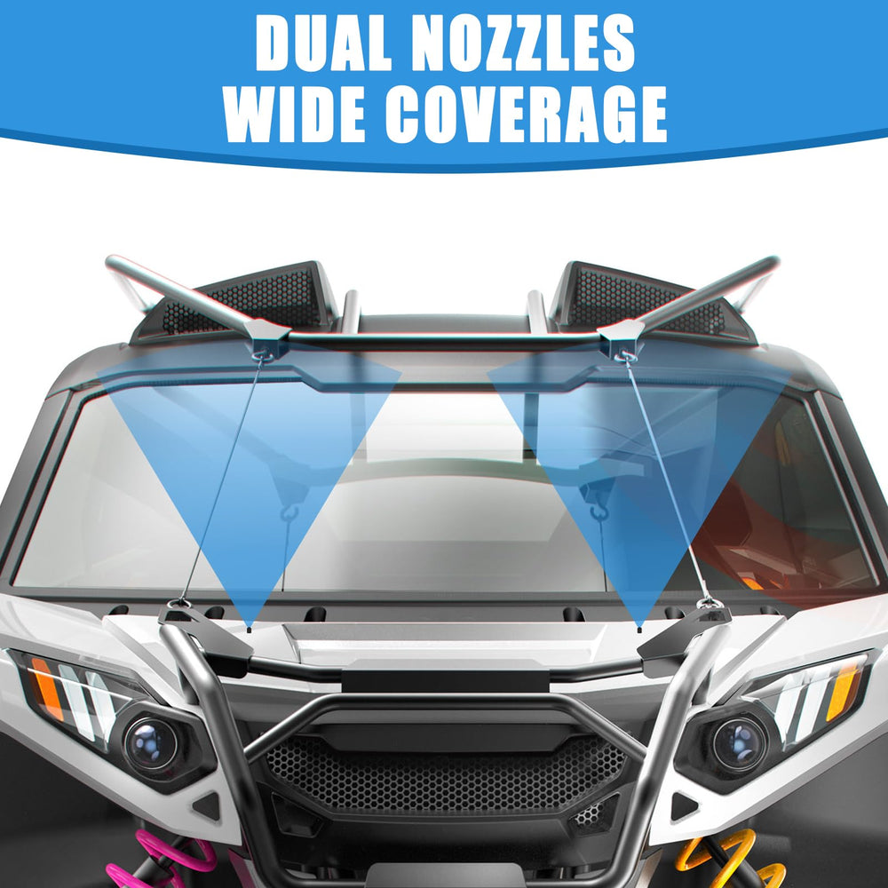 Swess spray nozzles, precise spray coverage.