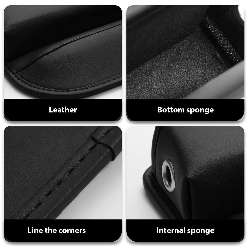 Swgxyze charging hole keeps phone powered while organized.