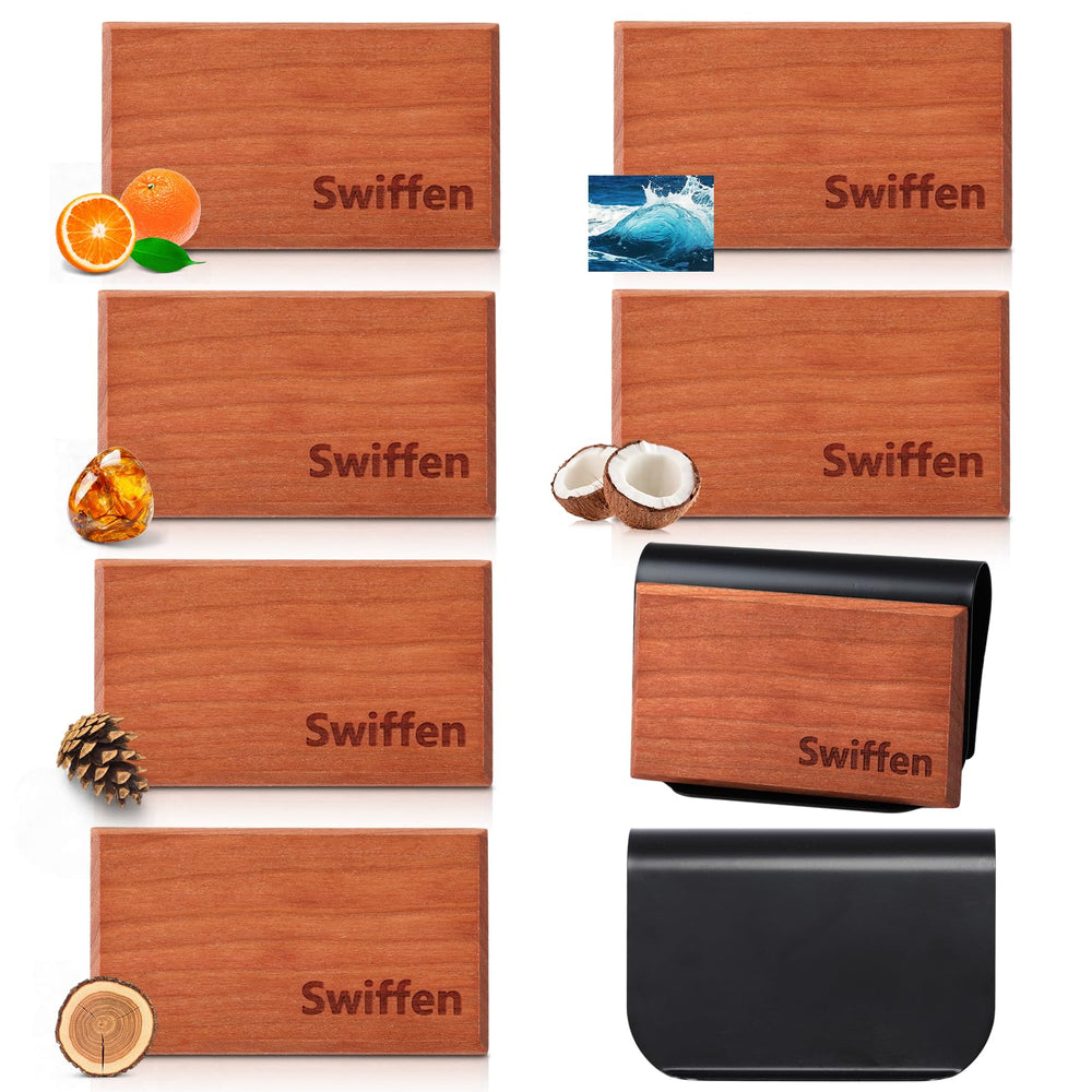 Swiffen amber wood air freshener for car interior with long-lasting fragrance
