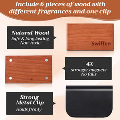 Swiffen grove wood air freshener blends with interior décor