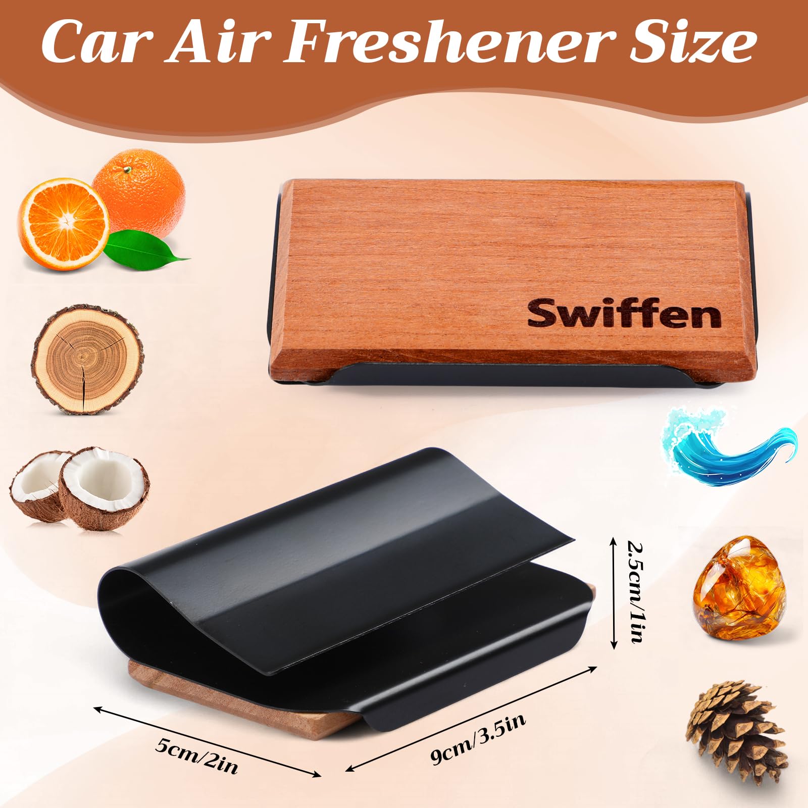 Swiffen pine wood air freshener adds fresh scent and natural charm