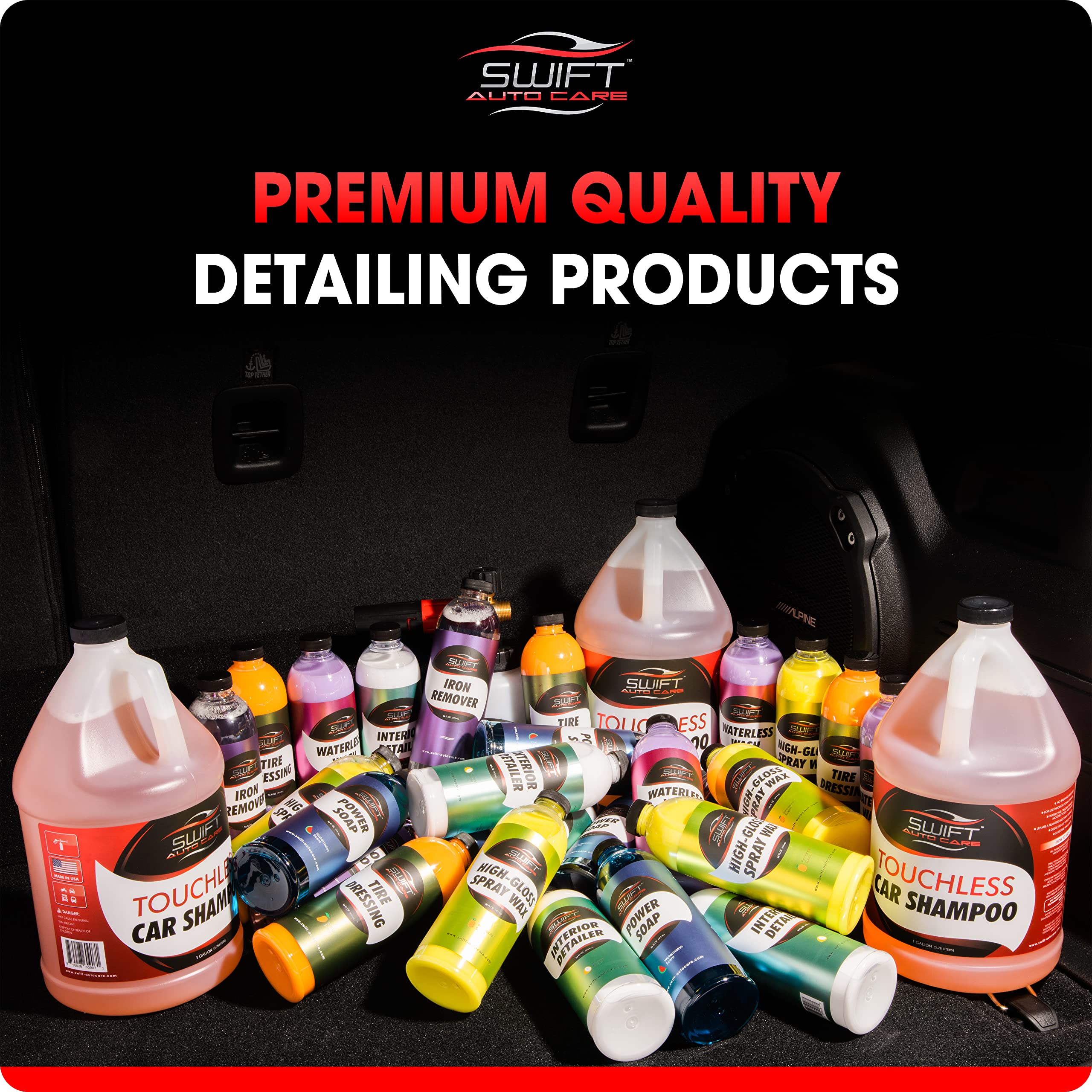 Swift Touchless Ceramic Foam Wax bubblegum scent enhances the wash experience