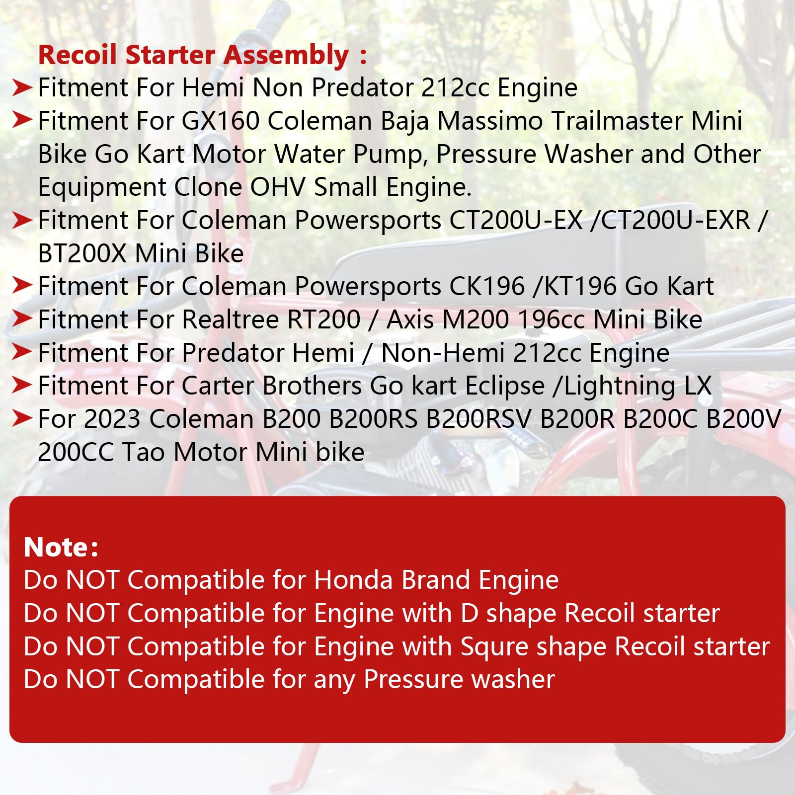 Swilpool predator 212cc and ghost 224cc fitment highlight broad engine compatibility.