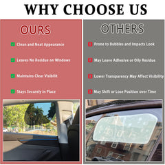 SWLOR sunshade blocks UV rays and shields interior from sun.