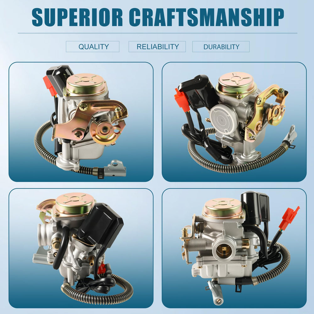 Sworwin Taotao-compatible carburetor packaging and components