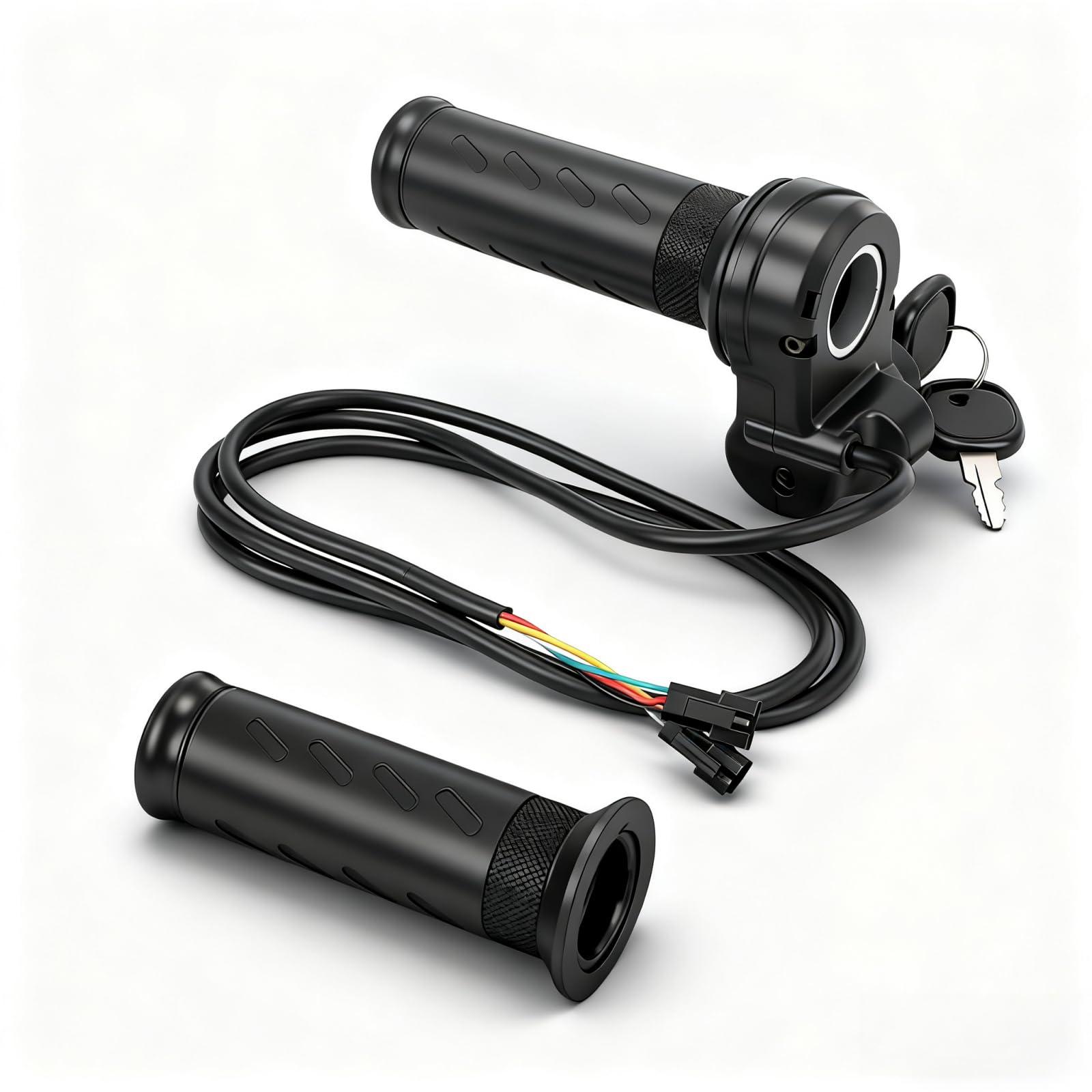 SWRXEarn full twist throttle close-up on Ridstar Q20 Pro Lite showing smooth urban acceleration