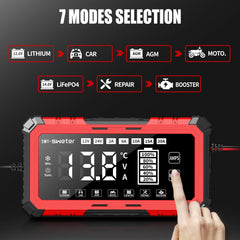 Five level current settings on SWTsweter charger for tailored charging