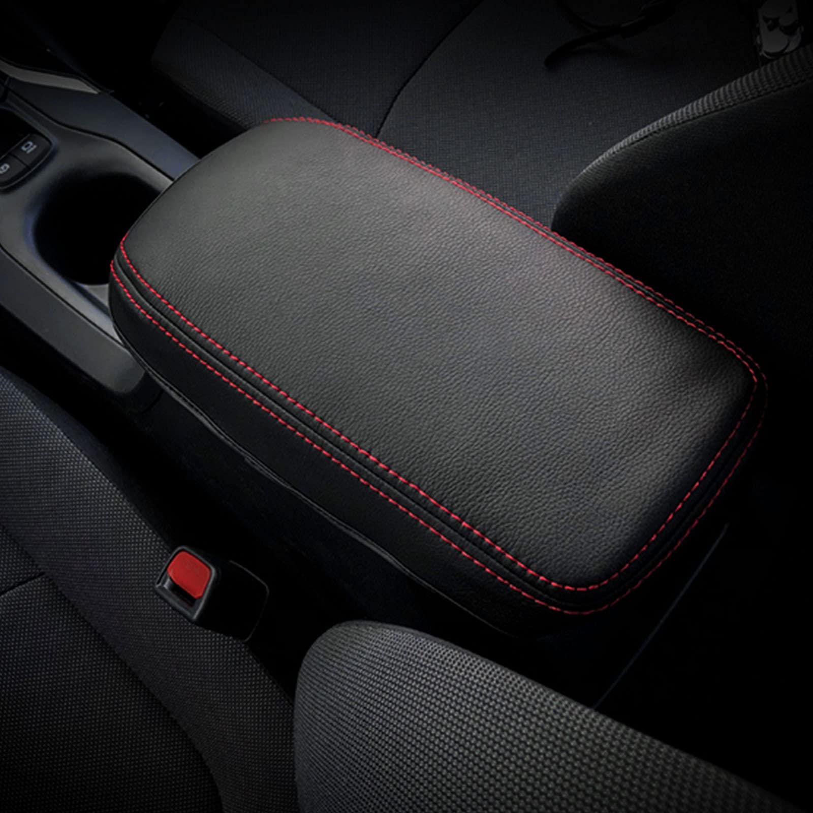 SXCY Corolla armrest cover shows premium leather texture for interior protection