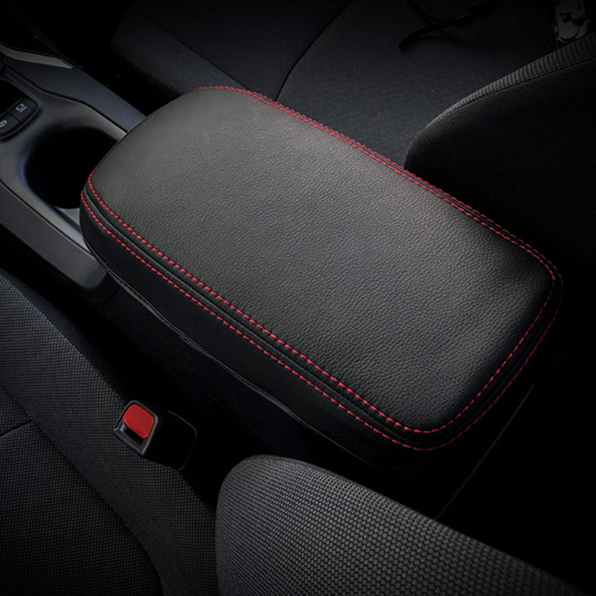 SXCY Corolla armrest cover shows premium leather texture for interior protection
