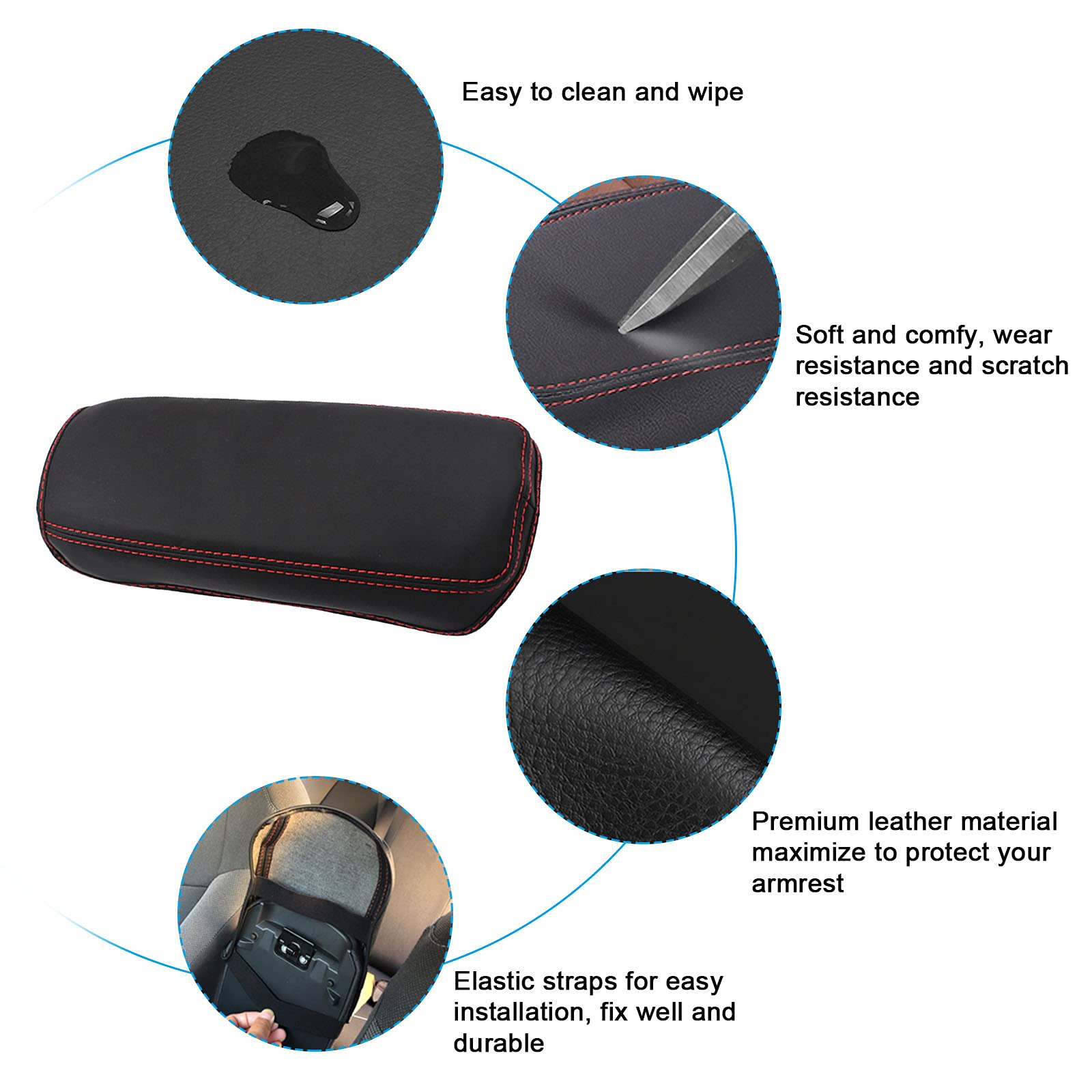 SXCY Corolla armrest cover surface texture enhances comfort and breathability