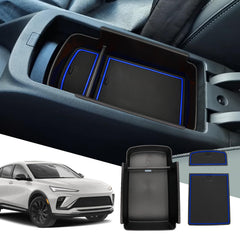 SXCY Envista center console organizer in blue, tailored for 2024–2026 models