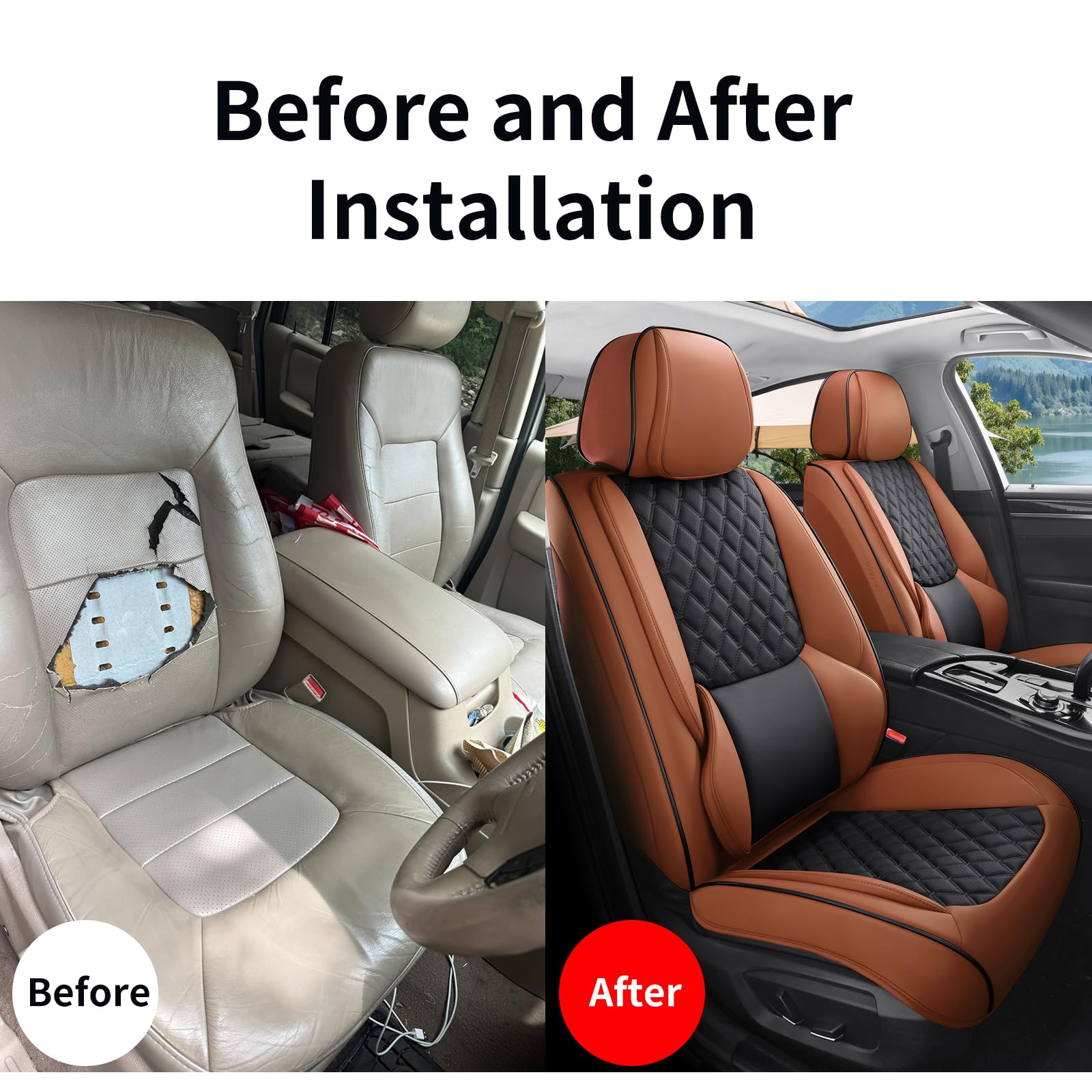 Sxikin waterproof seat cover keeps seats dry during spills and rain.