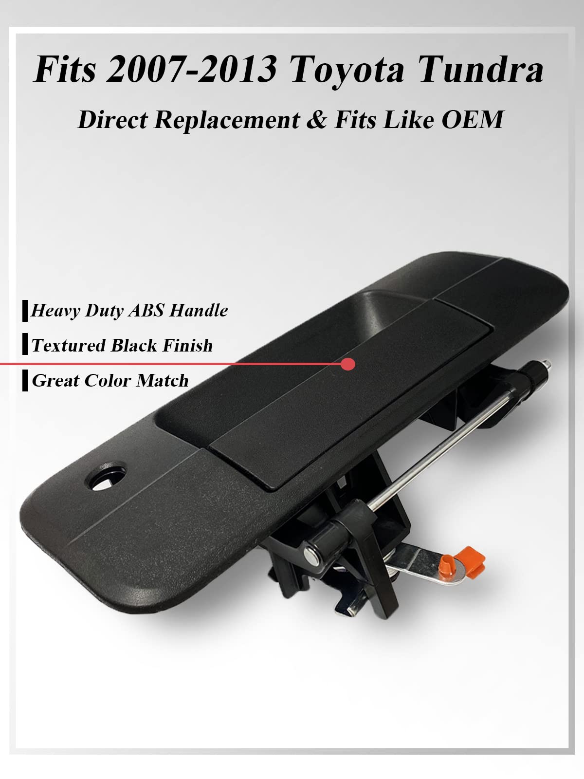 SYOAUTO tailgate bezel cover kit with pre-installed clips for quick install.