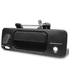 SYOAUTO tailgate handle front view showing OEM-style fit for Tundra and Tacoma