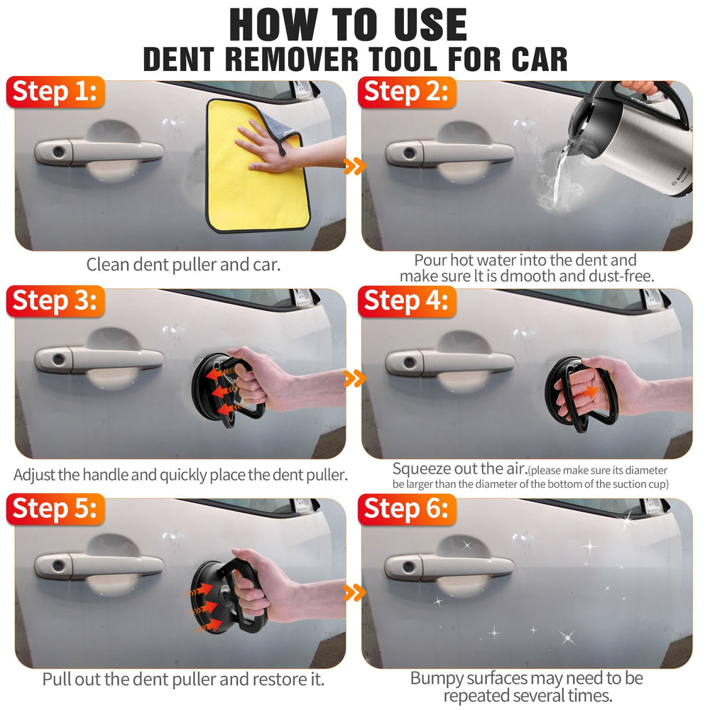 Metal-core suction cup design for durable, deformation-resistant hold.