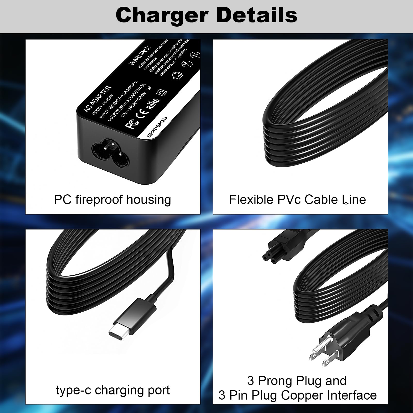 Packaging and setup visuals showing practical charging solution.