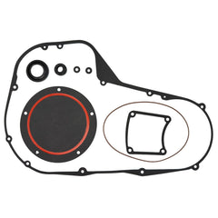 Syiono primary cover gasket kit for Harley Twin Cam seals the clutch area to prevent leaks.