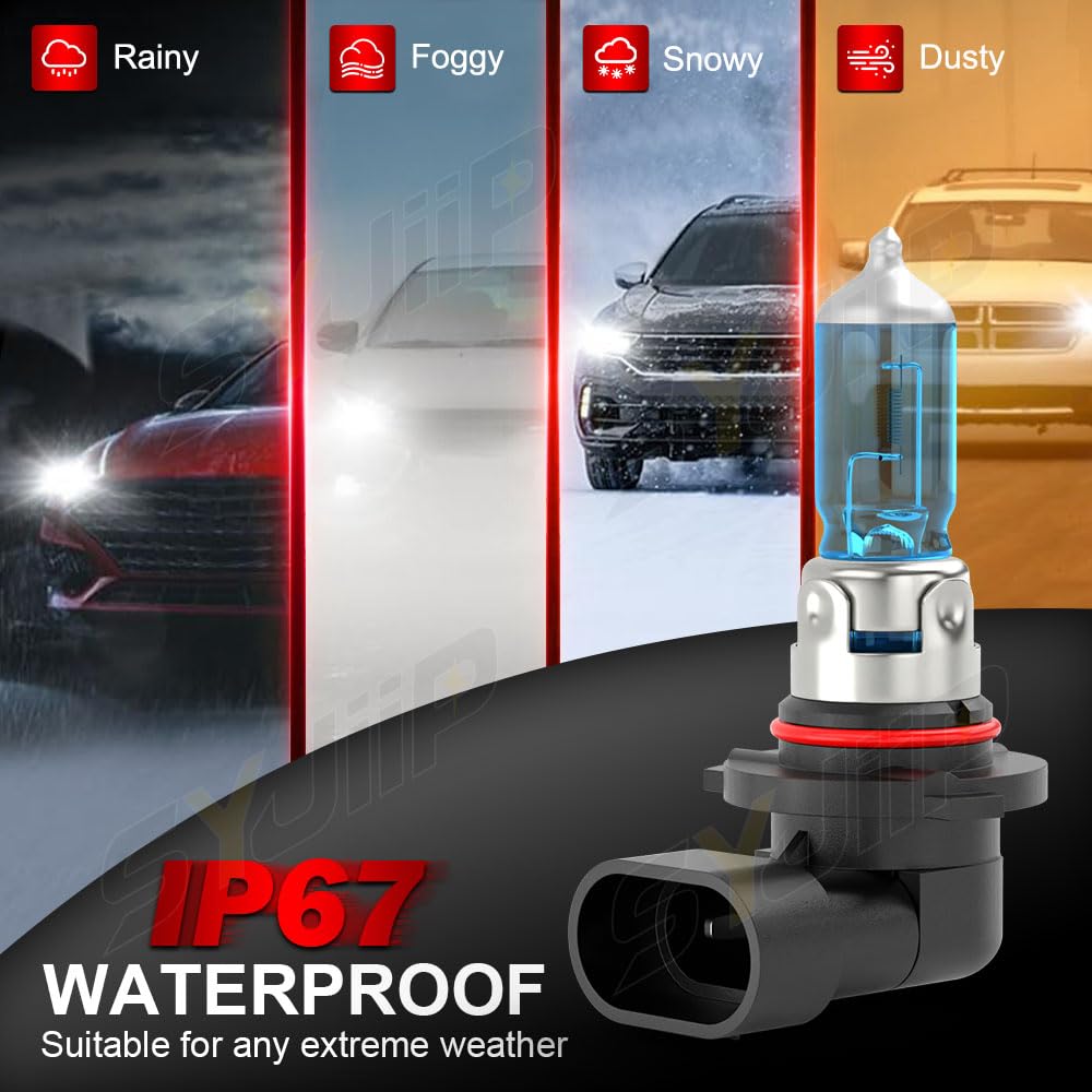 SYJIIP 4-pack bulbs in package for full headlight replacement