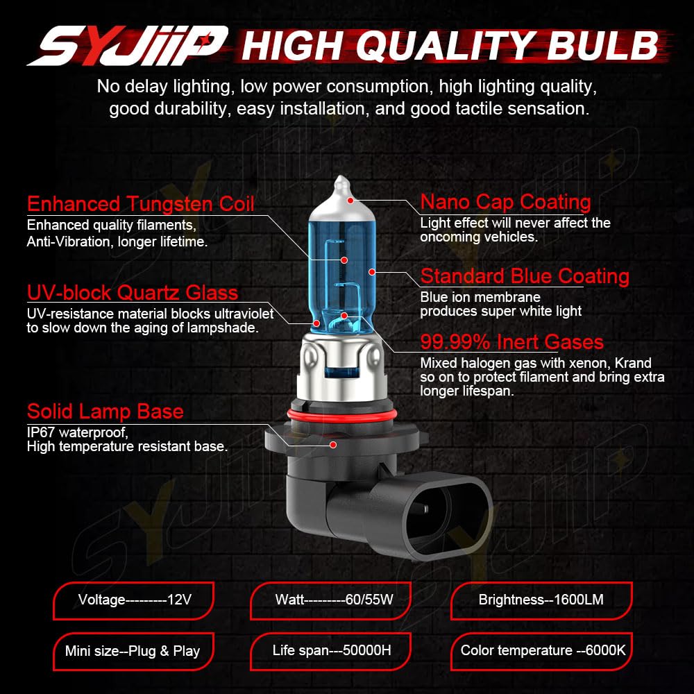 SYJIIP H11 low-beam 6000K for clear night driving.