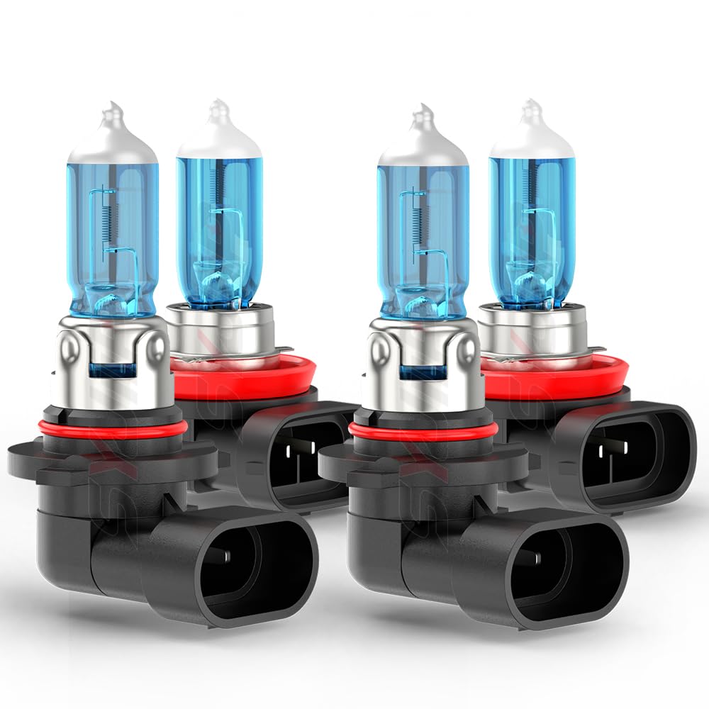 SYJIIP Sierra halogen 9005 HB3 high beam bulbs for enhanced visibility on dark roads