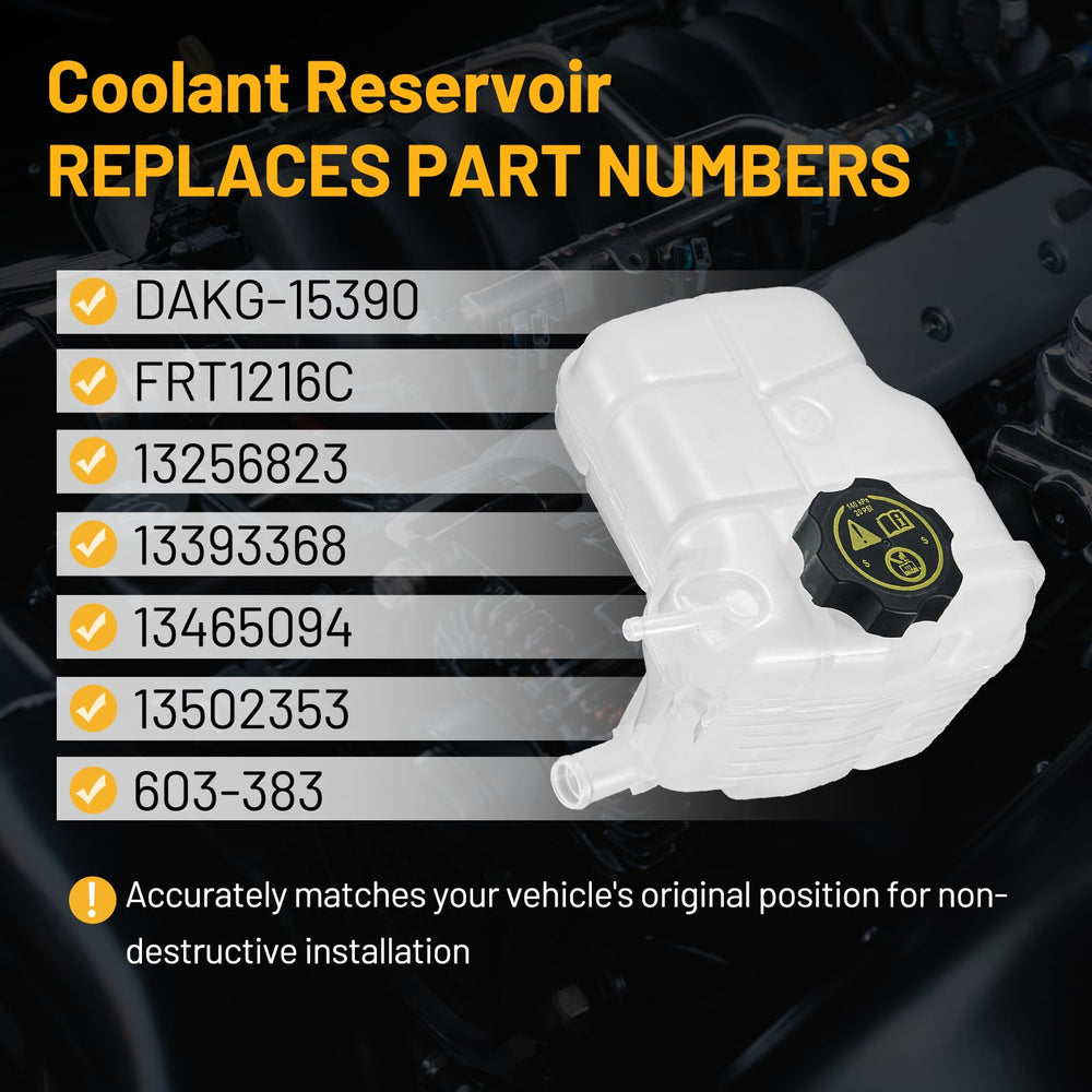 SYKRSS expansion tank for Chevy Orlando shows compatibility and efficient coolant storage