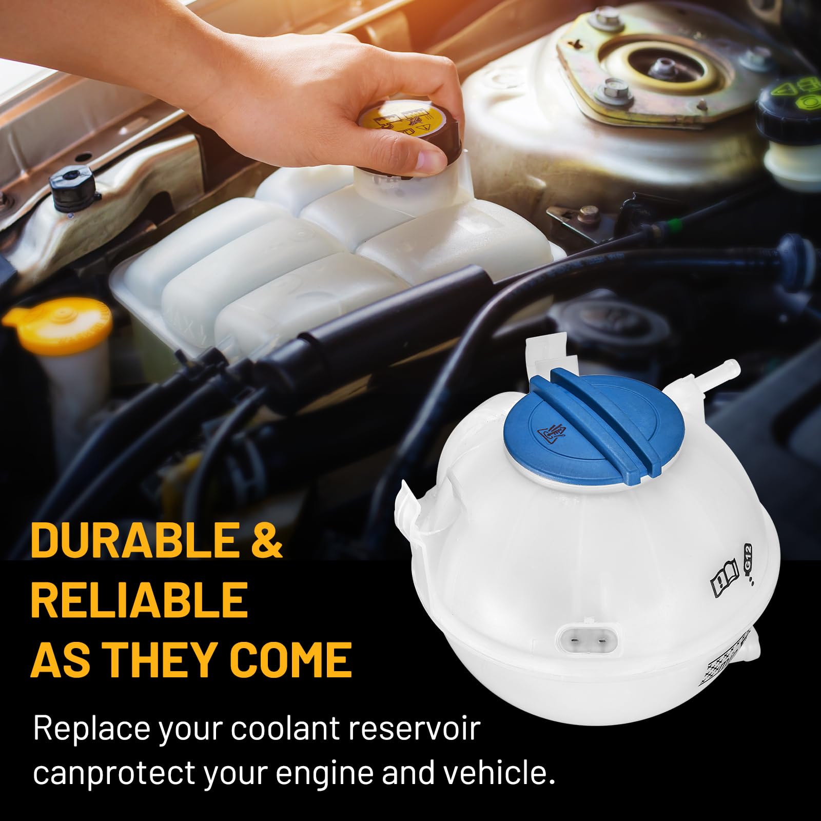SYKRSS coolant reservoir improves heat management in engine cooling cycles.