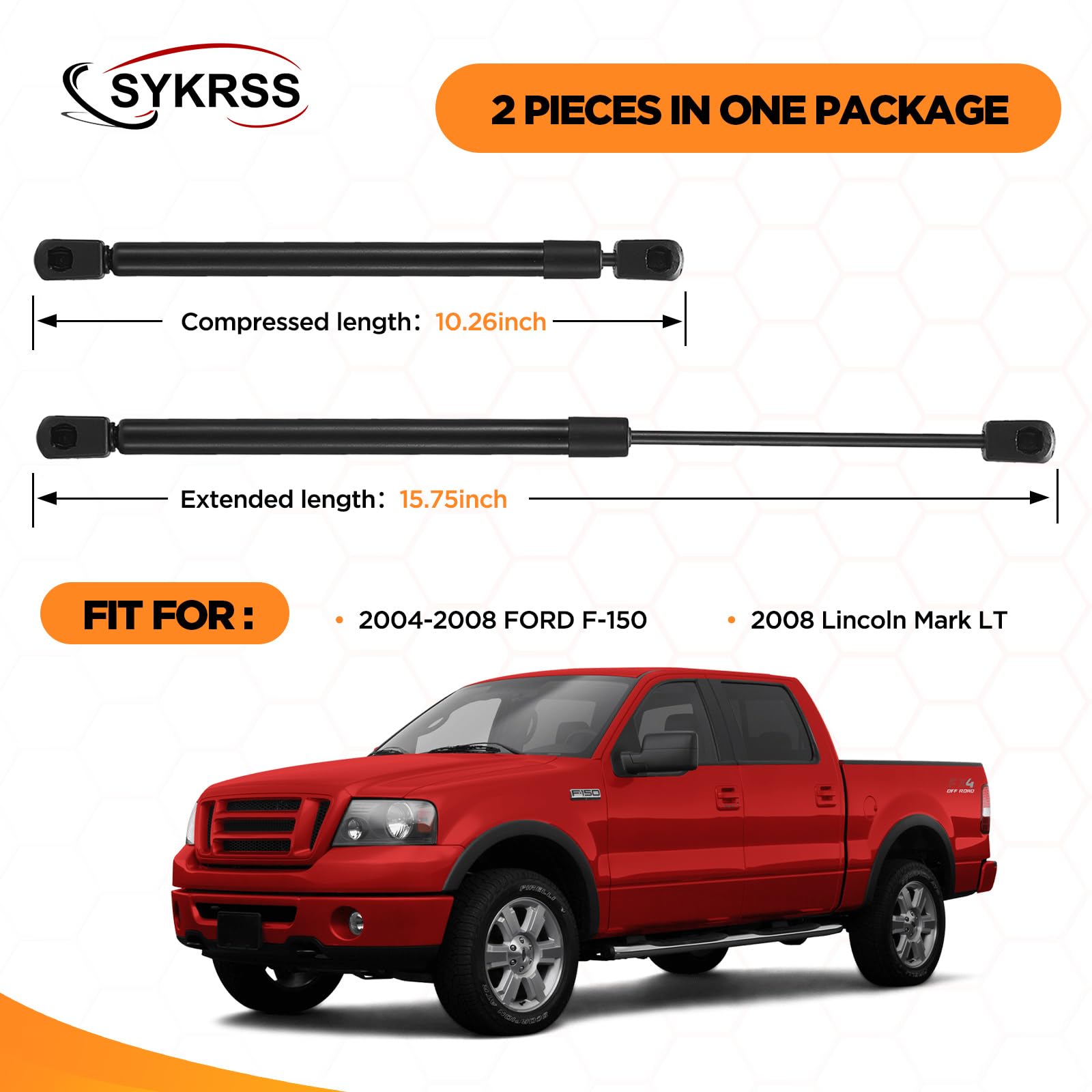 SYKRSS hood lift support on Lincoln Mark LT front hood for easy access