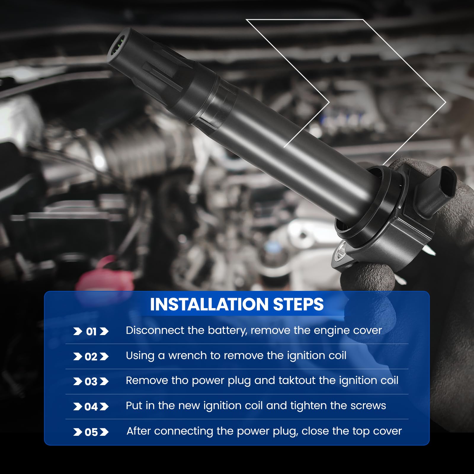 SYKRSS packaging includes manual for straightforward replacement steps