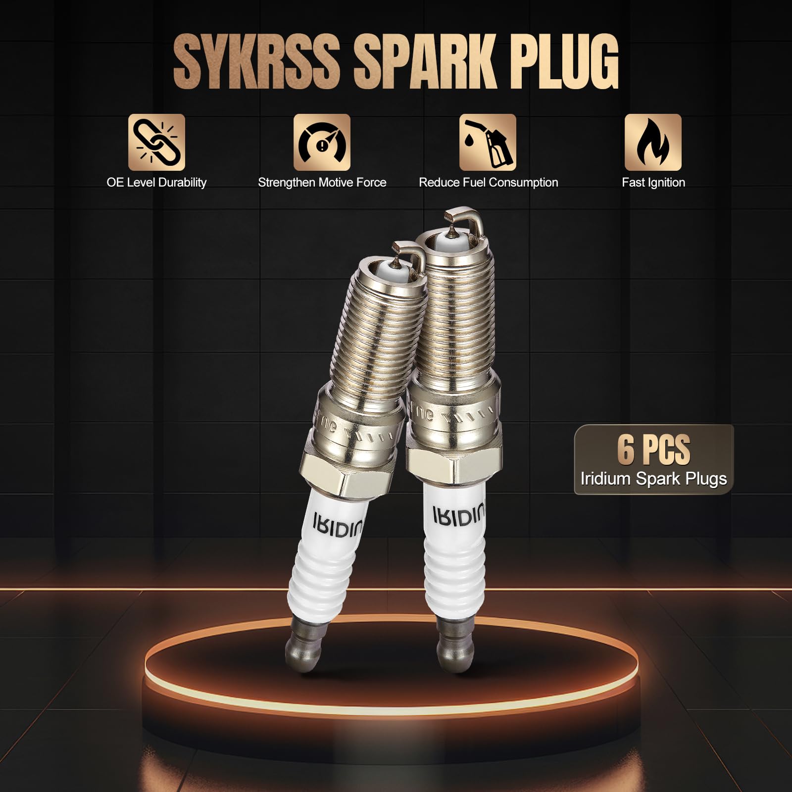 SYKRSS spark plugs installed in engine illustrating proper fit