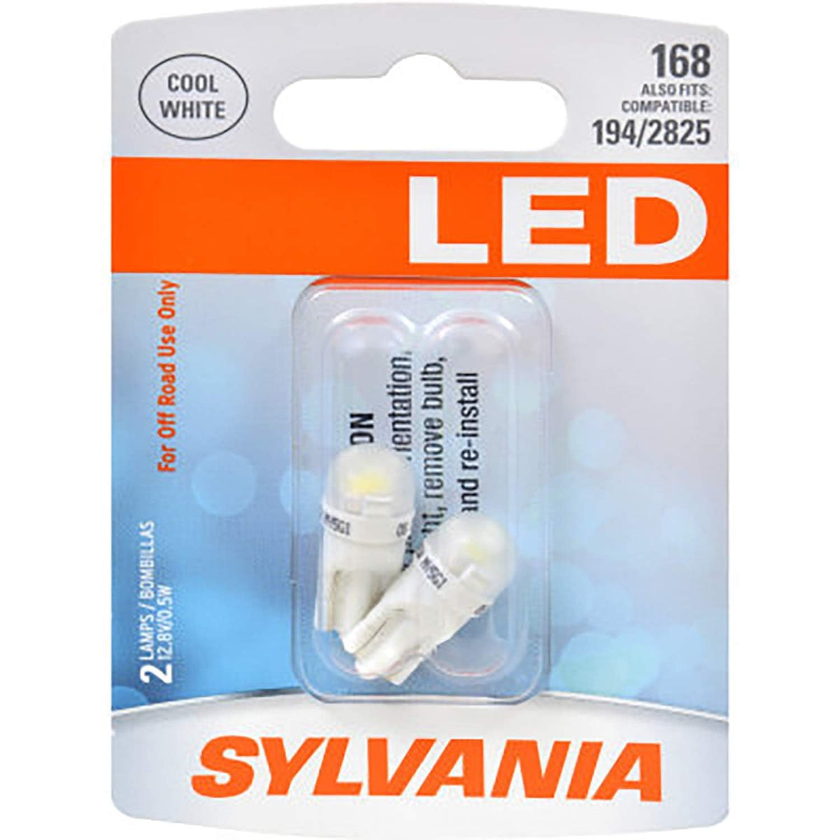 Sylvania 168 T10 W5W LED interior light delivers bright, even cabin visibility