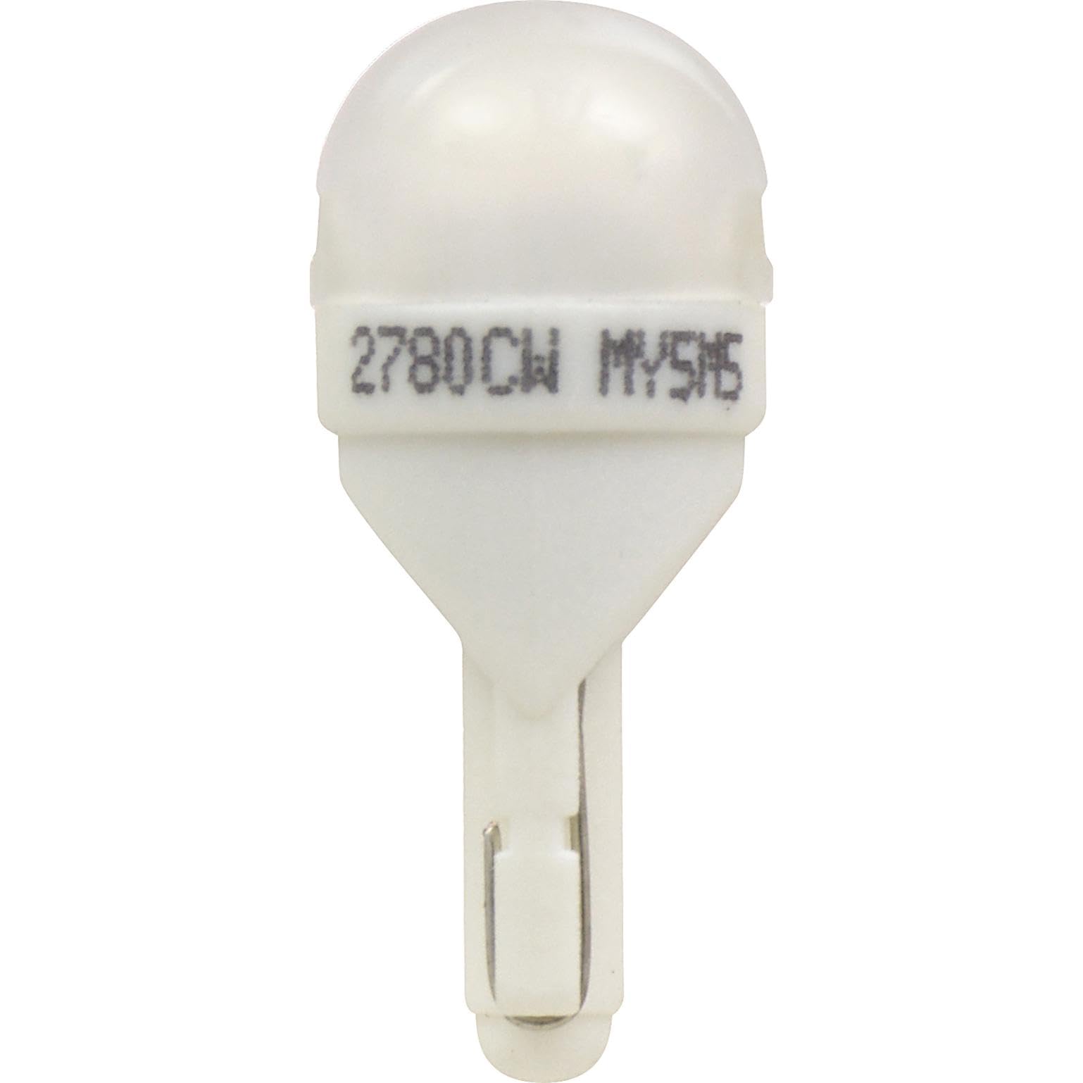 SYLVANIA 2825 T10 W5W LED bulb with thermal management extends bulb life.