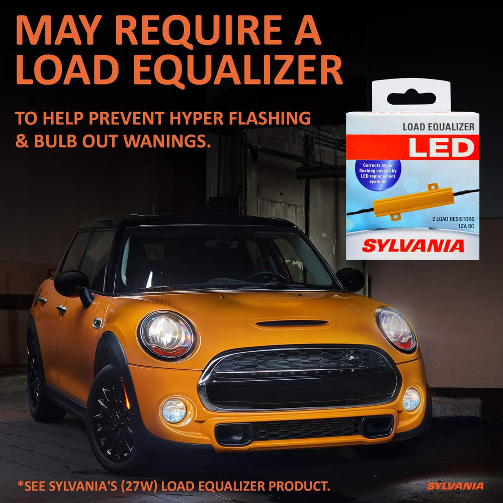 SYLVANIA 3157 ZEVO amber bulb enhances safety in poor weather conditions.