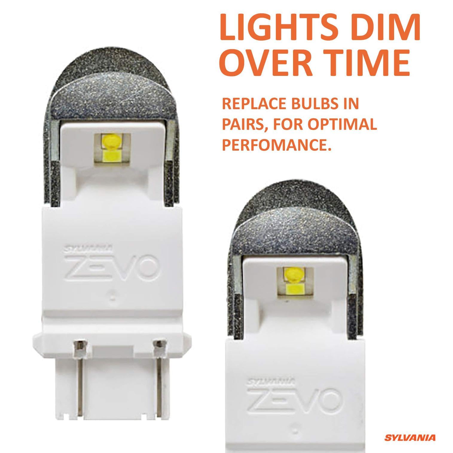 SYLVANIA ZEVO back-up light LED provides crisp white illumination for reverse visibility