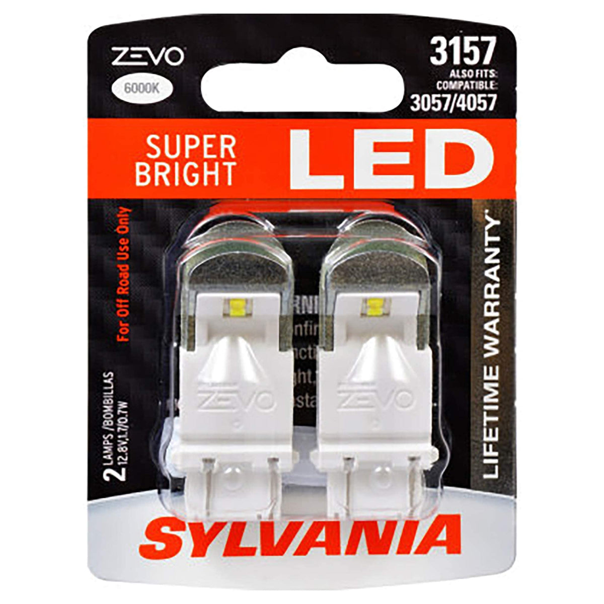 SYLVANIA ZEVO 3157 DRL LED bulb delivers brighter daytime running lights