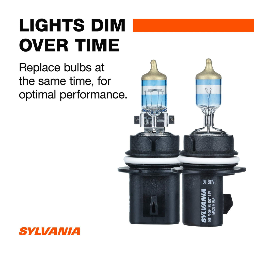 Sylvania 9004 headlight glow delivers brighter white light