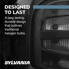 SYLVANIA D3S Basic HID bulb side angle highlighting energy efficiency and reliability.