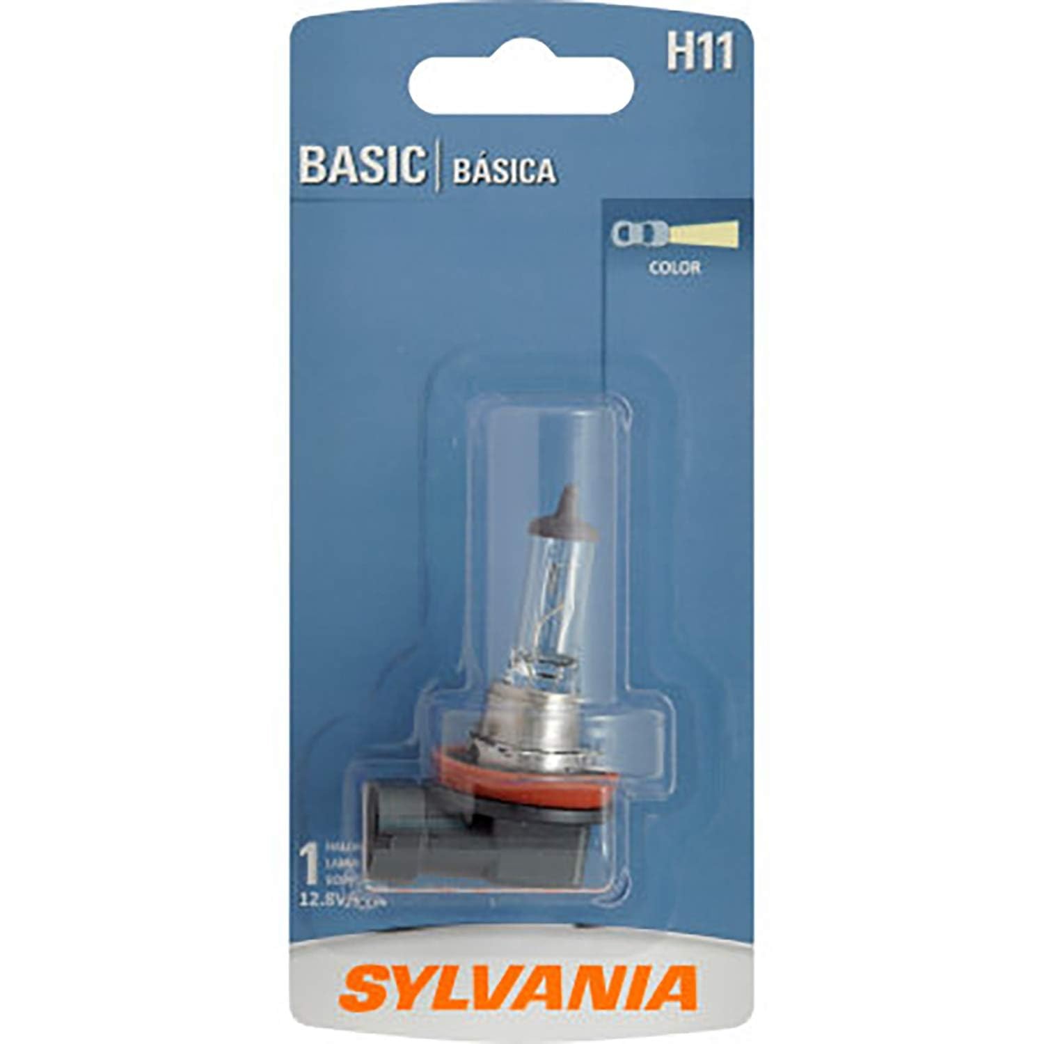 SYLVANIA H11 Basic halogen bulb front view for easy fit and reliable light