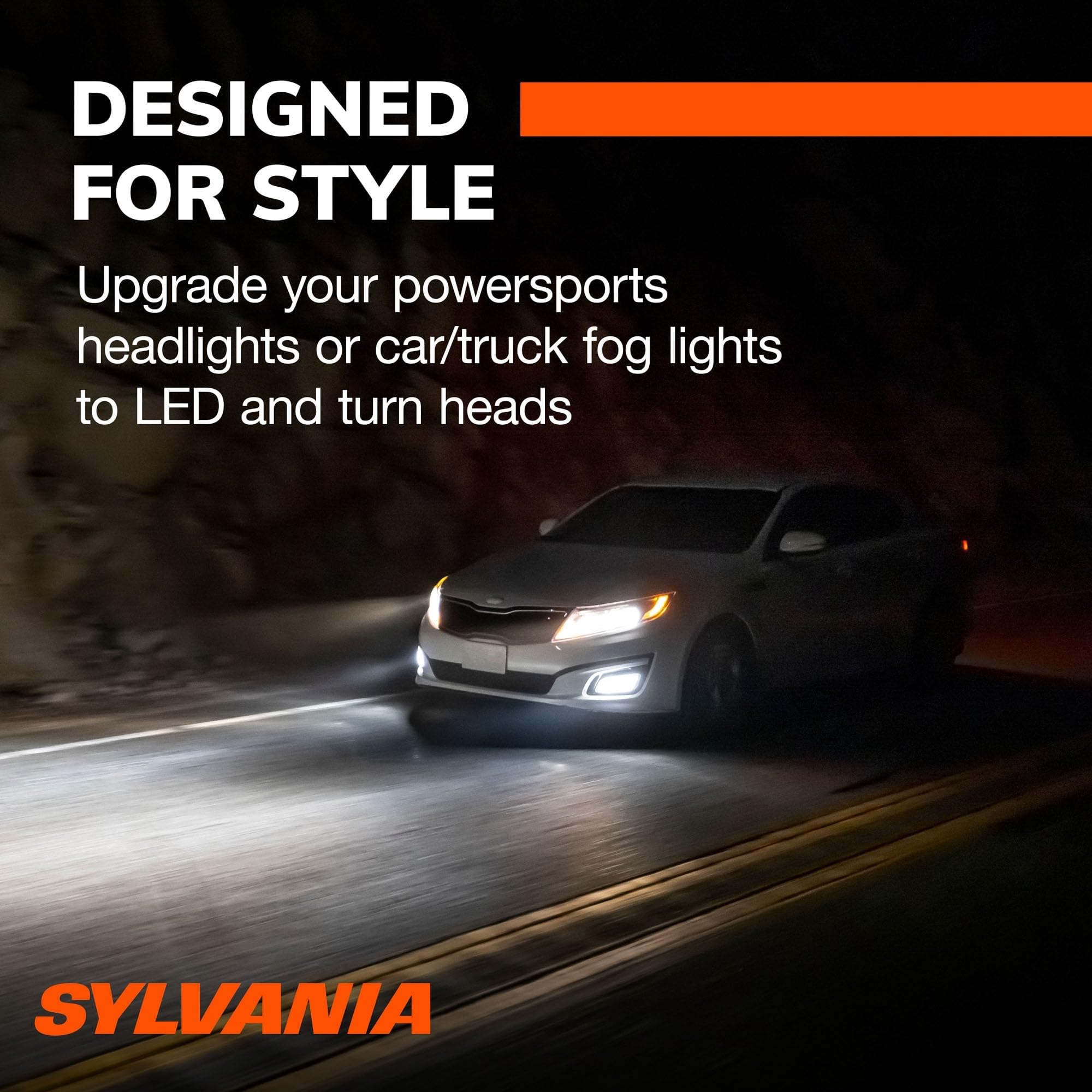 All‑weather performance of SYLVANIA H11 LED fog light in rain and mist