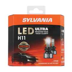 SYLVANIA H11 LED Ultra fog light bulb for brighter fog visibility.