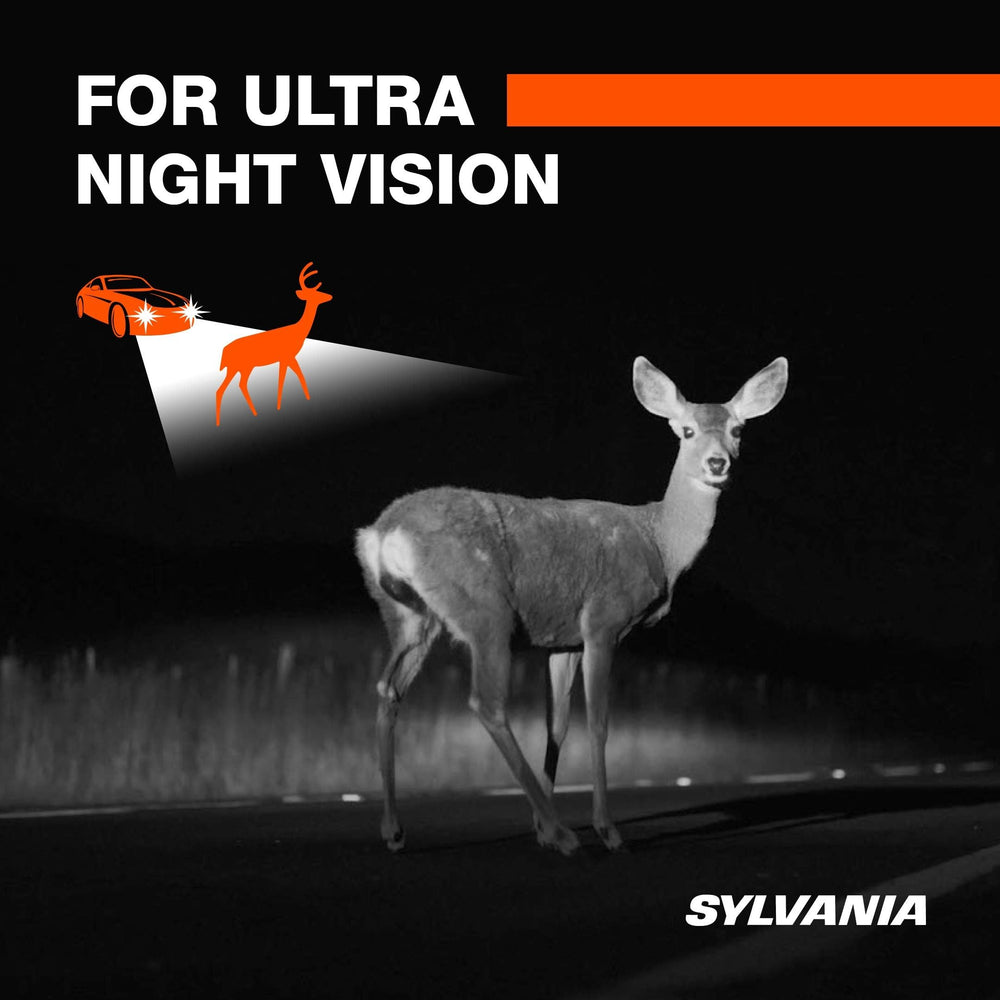 Sylvania H13 SilverStar Ultra installation-ready bulb supports quick replacements.
