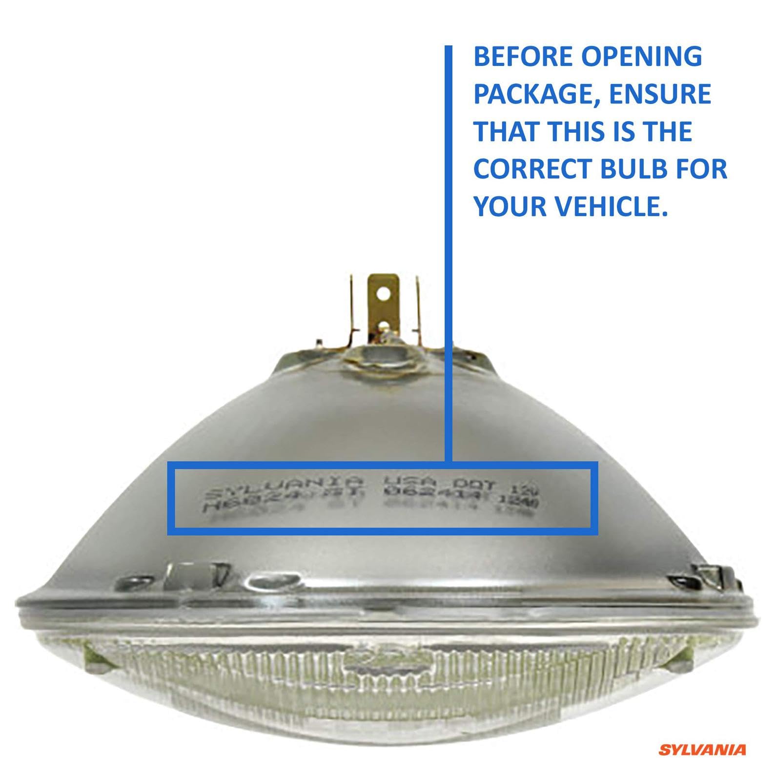 SYLVANIA H6024 road and sideroad visibility image suggests sharper edge-to-edge illumination.